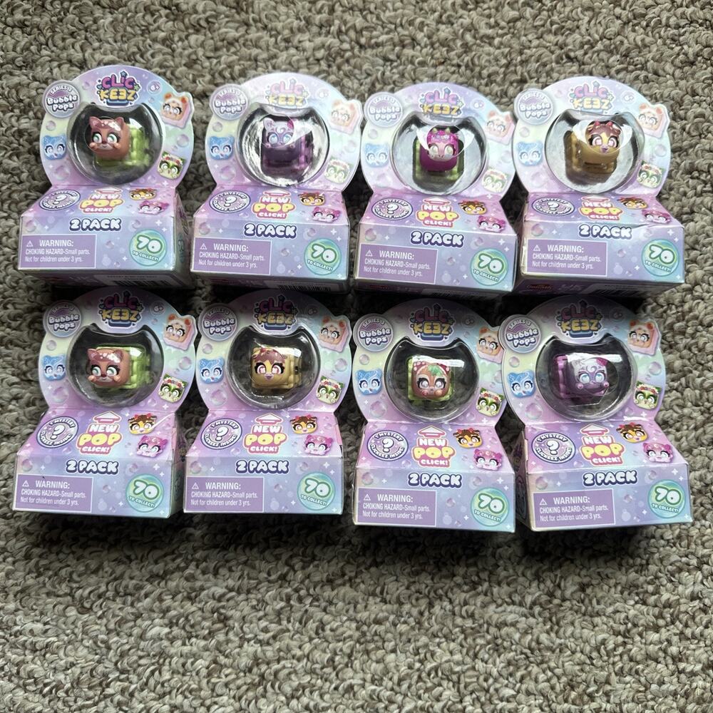 Clickeez Series 3 - 2pack- Lot Of 8